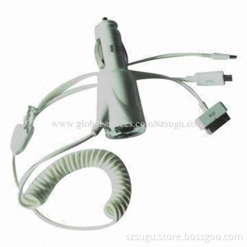 2014 New Dual USB Car Charger with 3.1A Cable Output